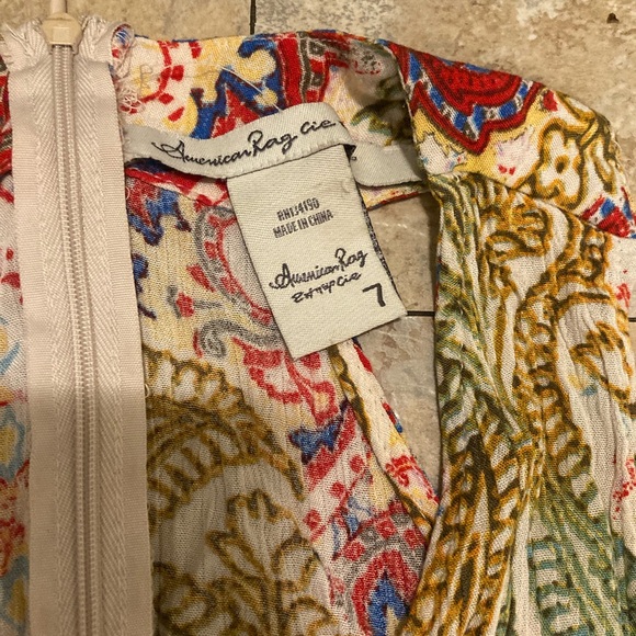 American Rag Paisley Romper sz 7 - Picture 5 of 8